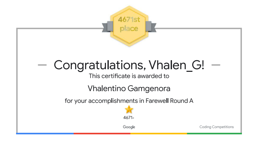 Google Farewell Round A